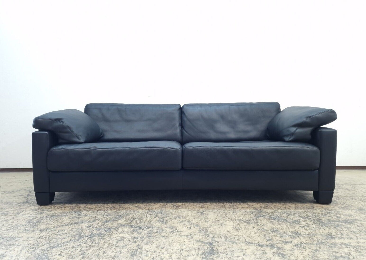 De Sede ds 17 Desede Couch Dreisitzer Designersofa Echtledersofa Sitzbank black-De Sede-JSFurniture