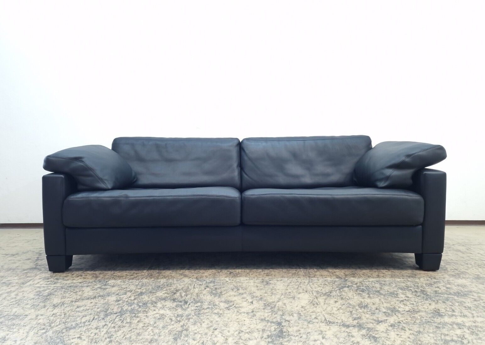 De Sede ds 17 Desede Couch Dreisitzer Designersofa Echtledersofa Sitzbank black-De Sede-JSFurniture