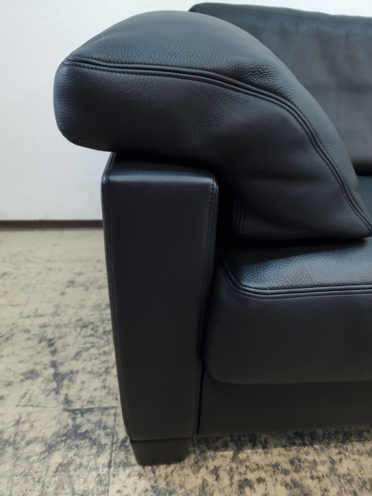 De Sede ds 17 Desede Couch Dreisitzer Designersofa Echtledersofa Sitzbank black-De Sede-JSFurniture