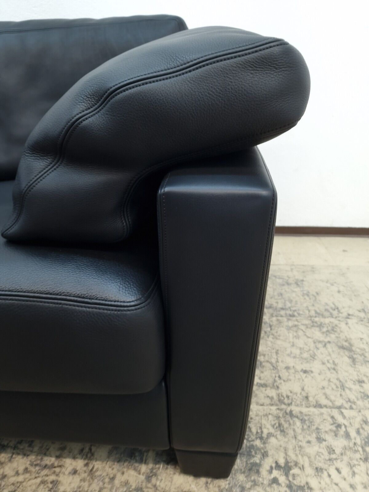 De Sede ds 17 Desede Couch Dreisitzer Designersofa Echtledersofa Sitzbank black-De Sede-JSFurniture