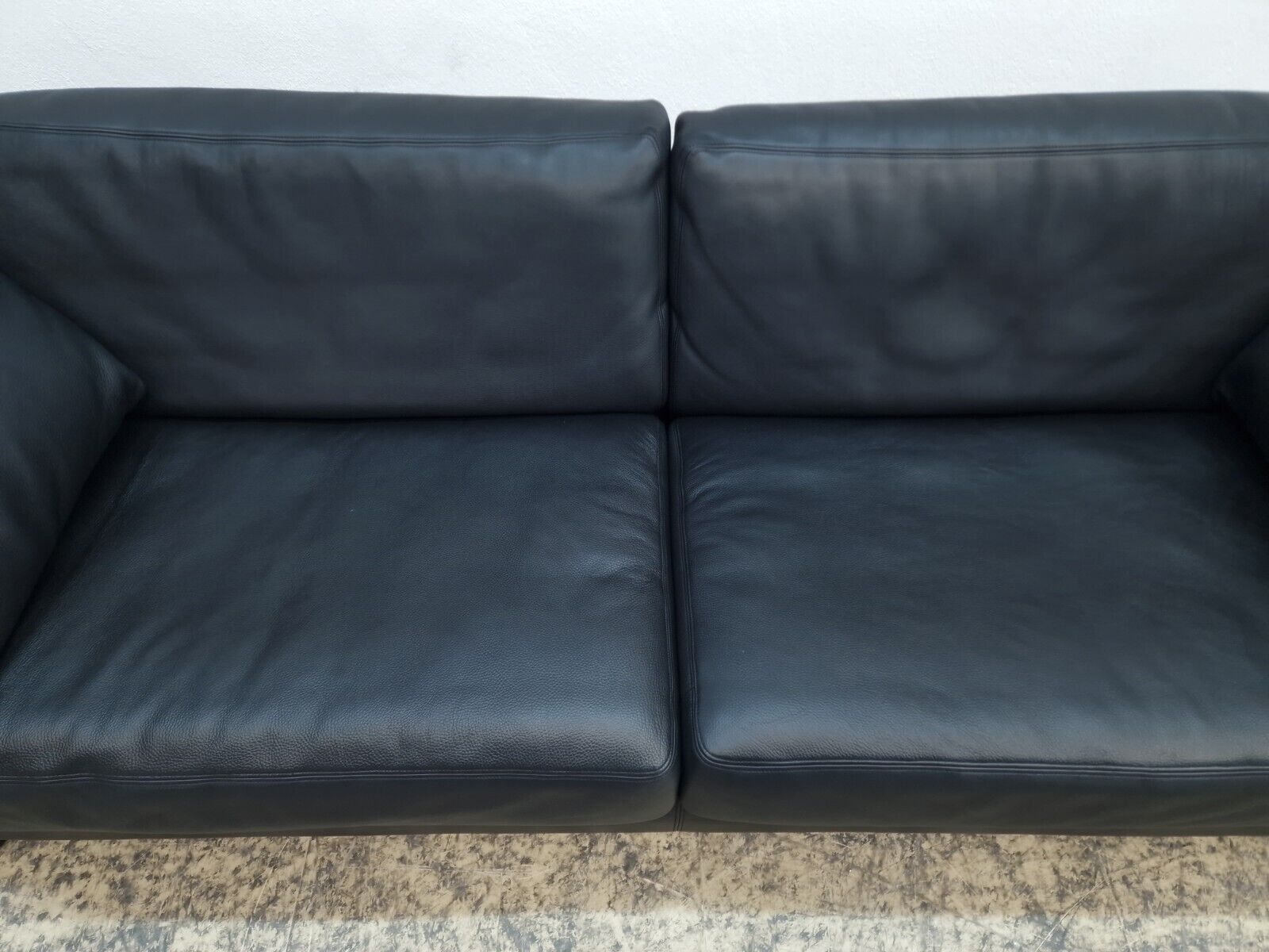 De Sede ds 17 Desede Couch Dreisitzer Designersofa Echtledersofa Sitzbank black-De Sede-JSFurniture