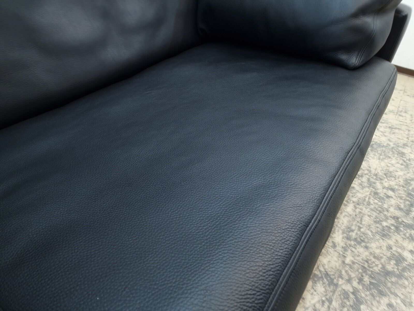 De Sede ds 17 Desede Couch Dreisitzer Designersofa Echtledersofa Sitzbank black-De Sede-JSFurniture