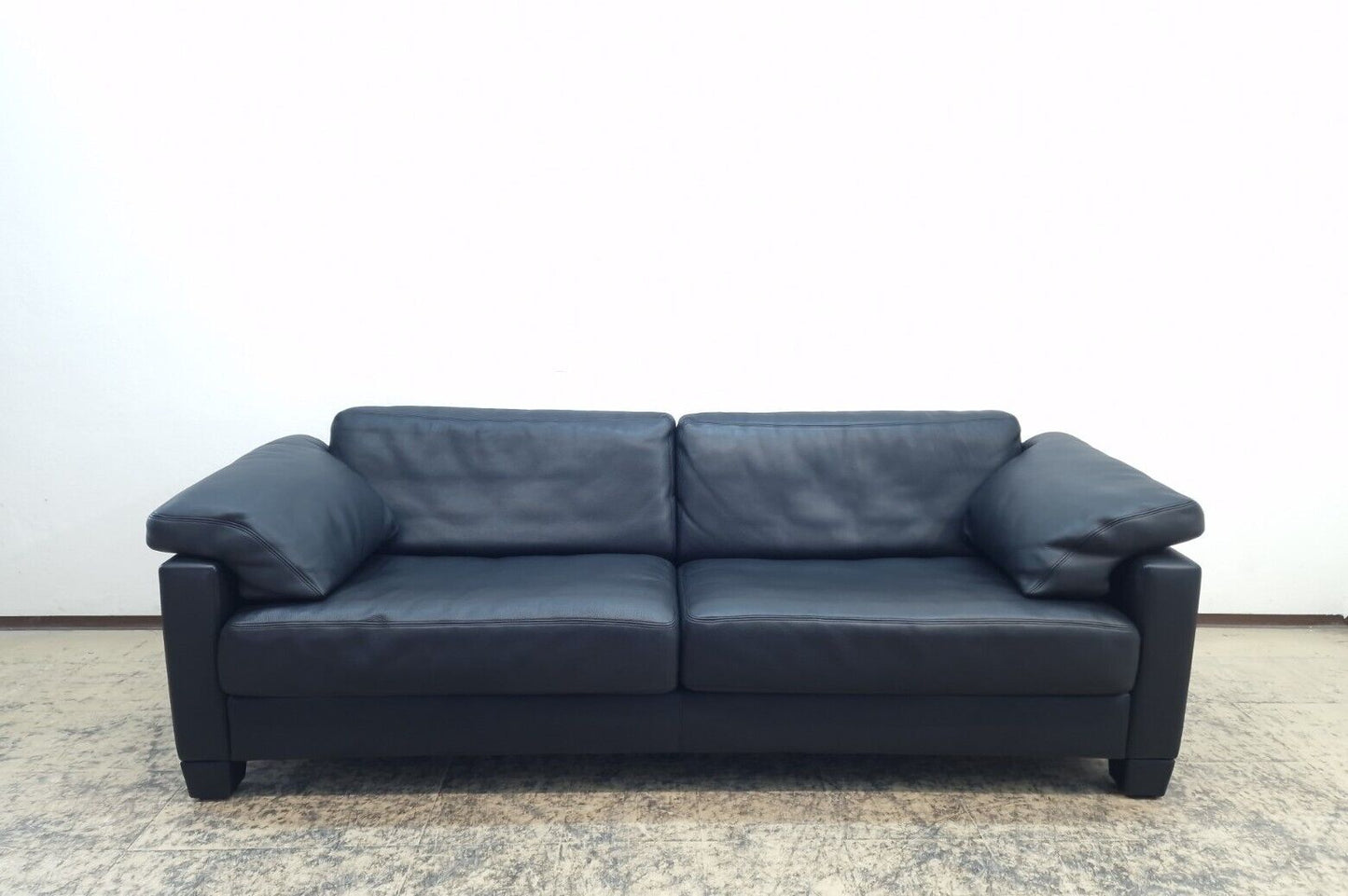 De Sede ds 17 Desede Couch Dreisitzer Designersofa Echtledersofa Sitzbank black-De Sede-JSFurniture