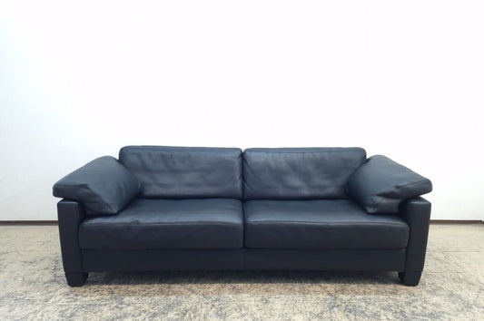 De Sede ds 17 Desede Couch Dreisitzer Designersofa Echtledersofa Sitzbank black-De Sede-JSFurniture
