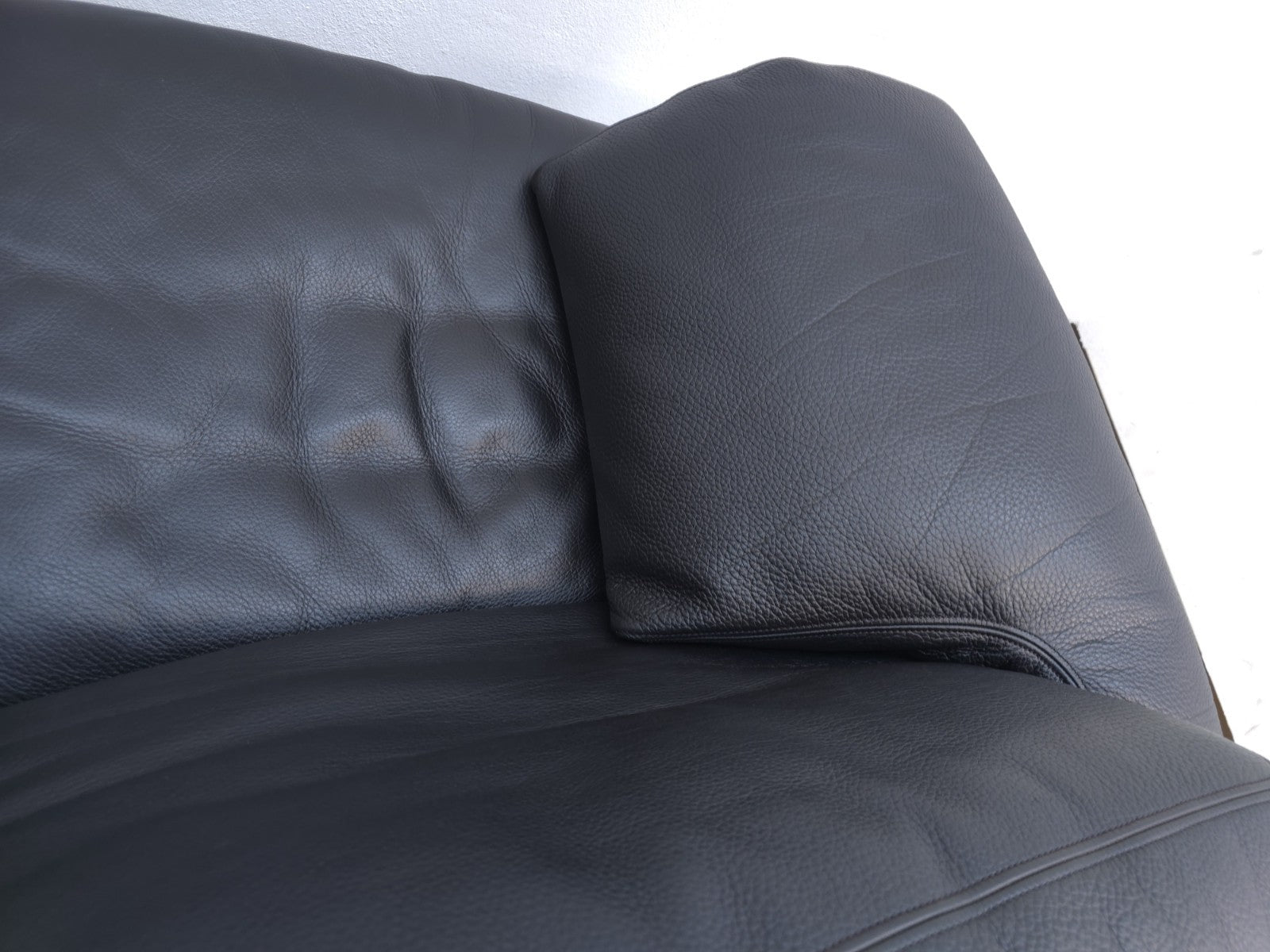 De Sede ds 17 Designersofa Ledersofa schwarz wk wohnen desede Zweisitzer-De Sede-JSFurniture