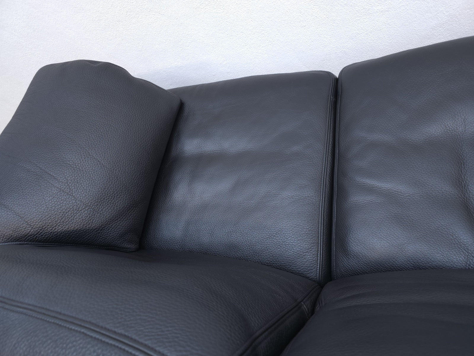 De Sede ds 17 Designersofa Ledersofa schwarz wk wohnen desede Zweisitzer-De Sede-JSFurniture