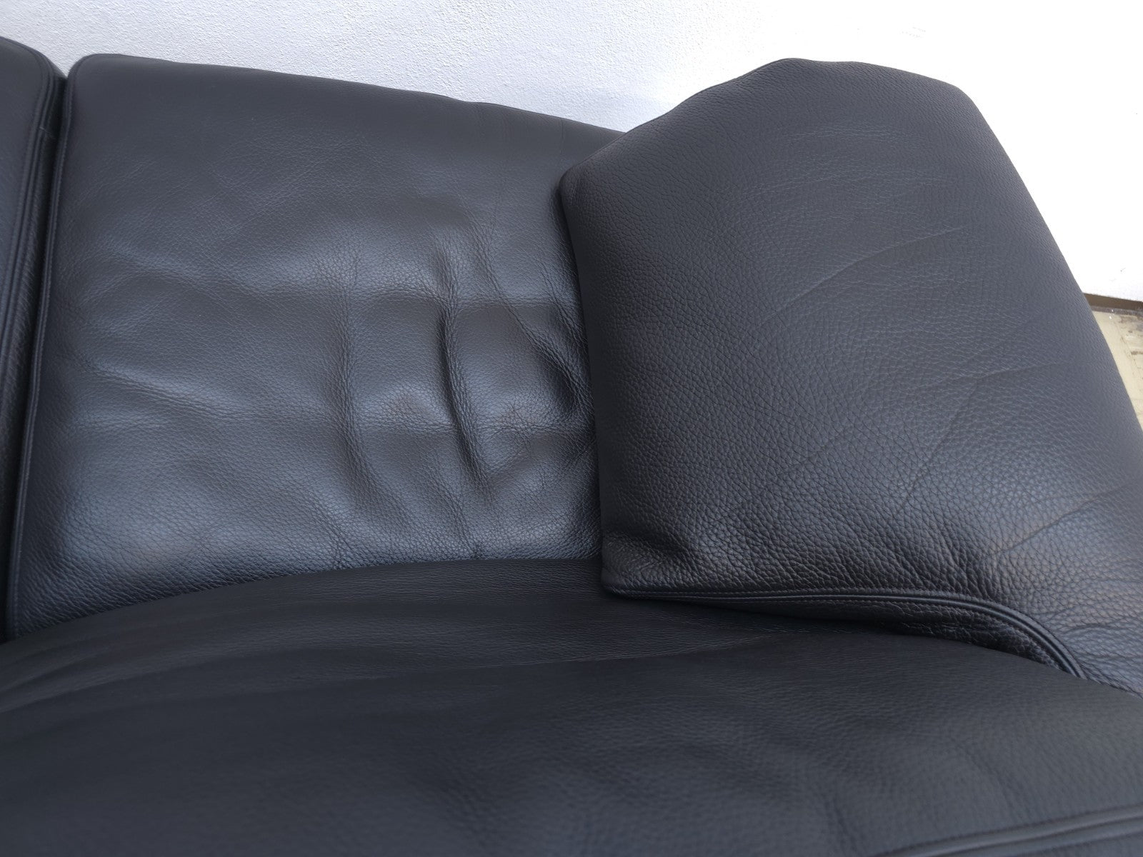 De Sede ds 17 Designersofa Ledersofa schwarz wk wohnen desede Zweisitzer-De Sede-JSFurniture
