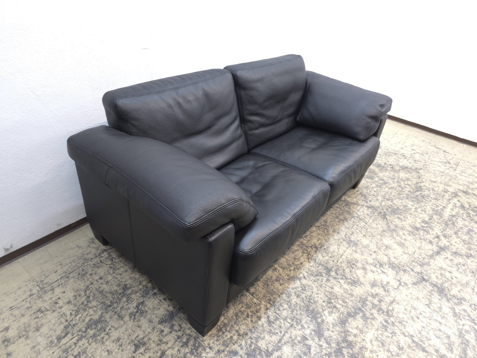 De Sede ds 17 Designersofa Ledersofa schwarz wk wohnen desede Zweisitzer-De Sede-JSFurniture
