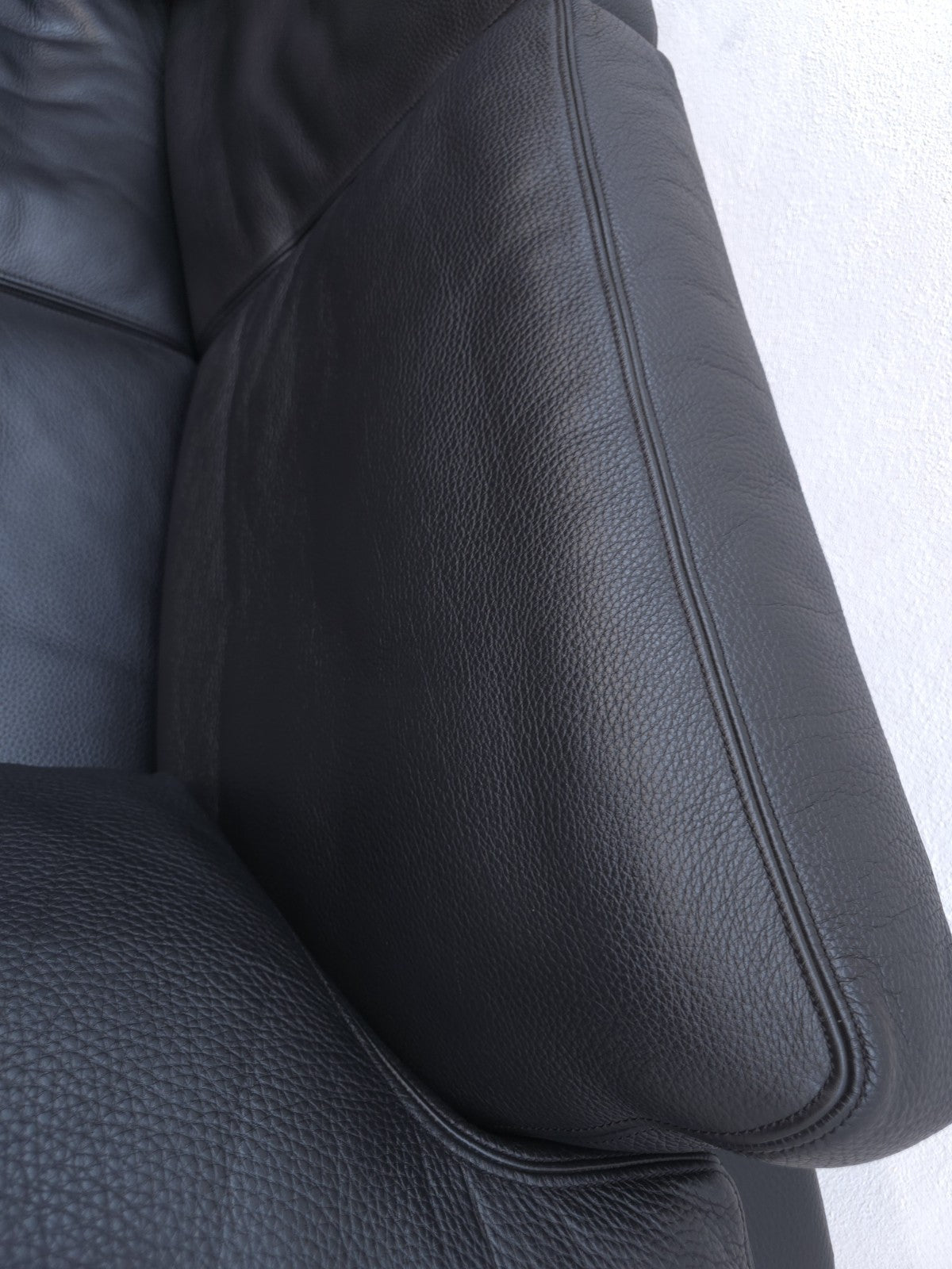 De Sede ds 17 Designersofa Ledersofa schwarz wk wohnen desede Zweisitzer-De Sede-JSFurniture