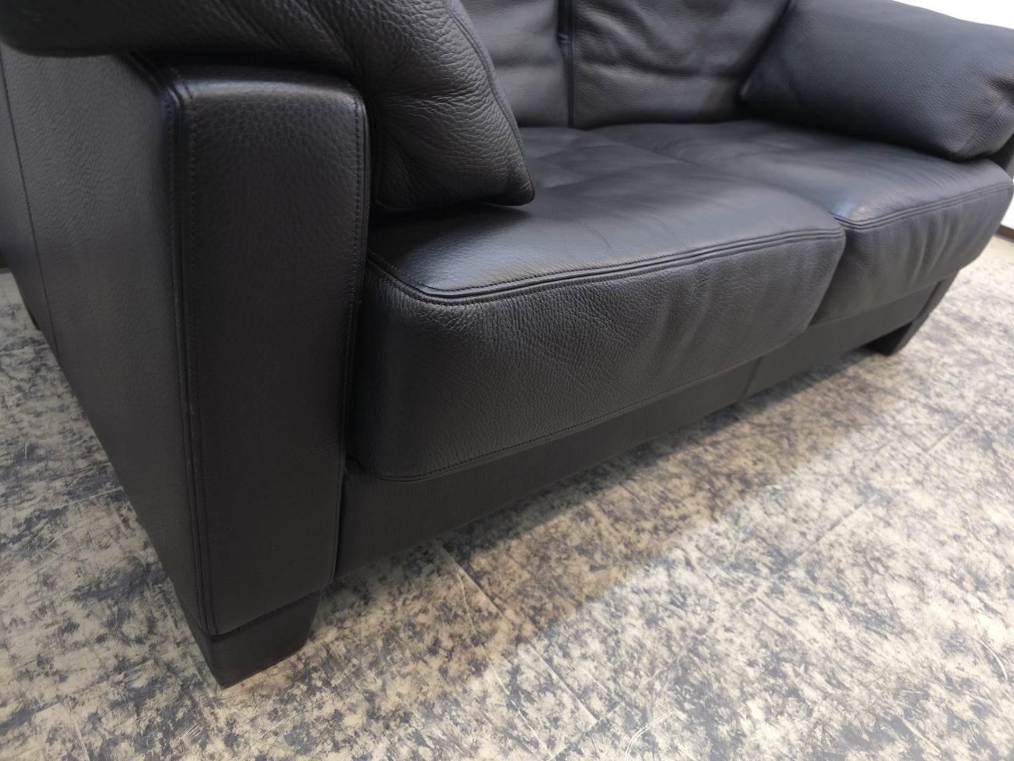 De Sede ds 17 Designersofa Ledersofa schwarz wk wohnen desede Zweisitzer-De Sede-JSFurniture