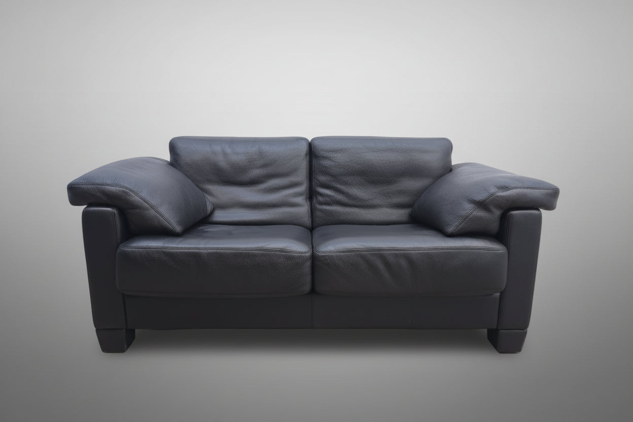 De Sede ds 17 Designersofa Ledersofa schwarz wk wohnen desede Zweisitzer-De Sede-JSFurniture