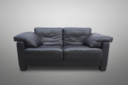 De Sede ds 17 Designersofa Ledersofa schwarz wk wohnen desede Zweisitzer-De Sede-JSFurniture