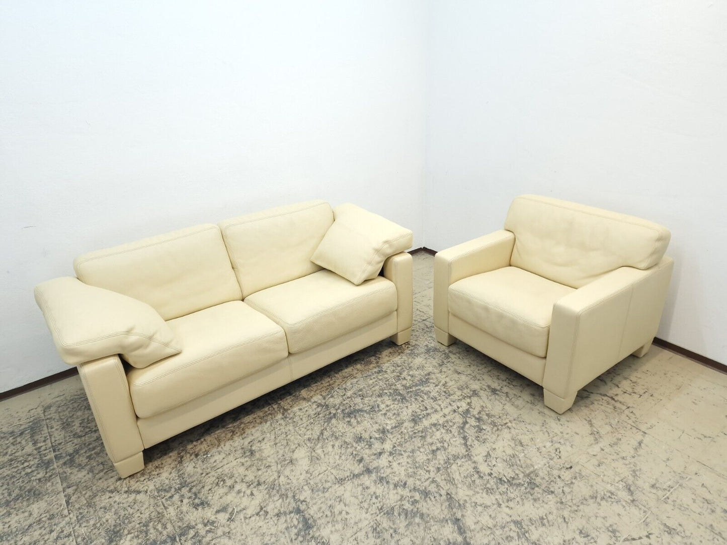 De Sede ds 17 Set Zweisitzer Sessel Wk Wohnen Designersessel Ledersessel-De Sede-JSFurniture