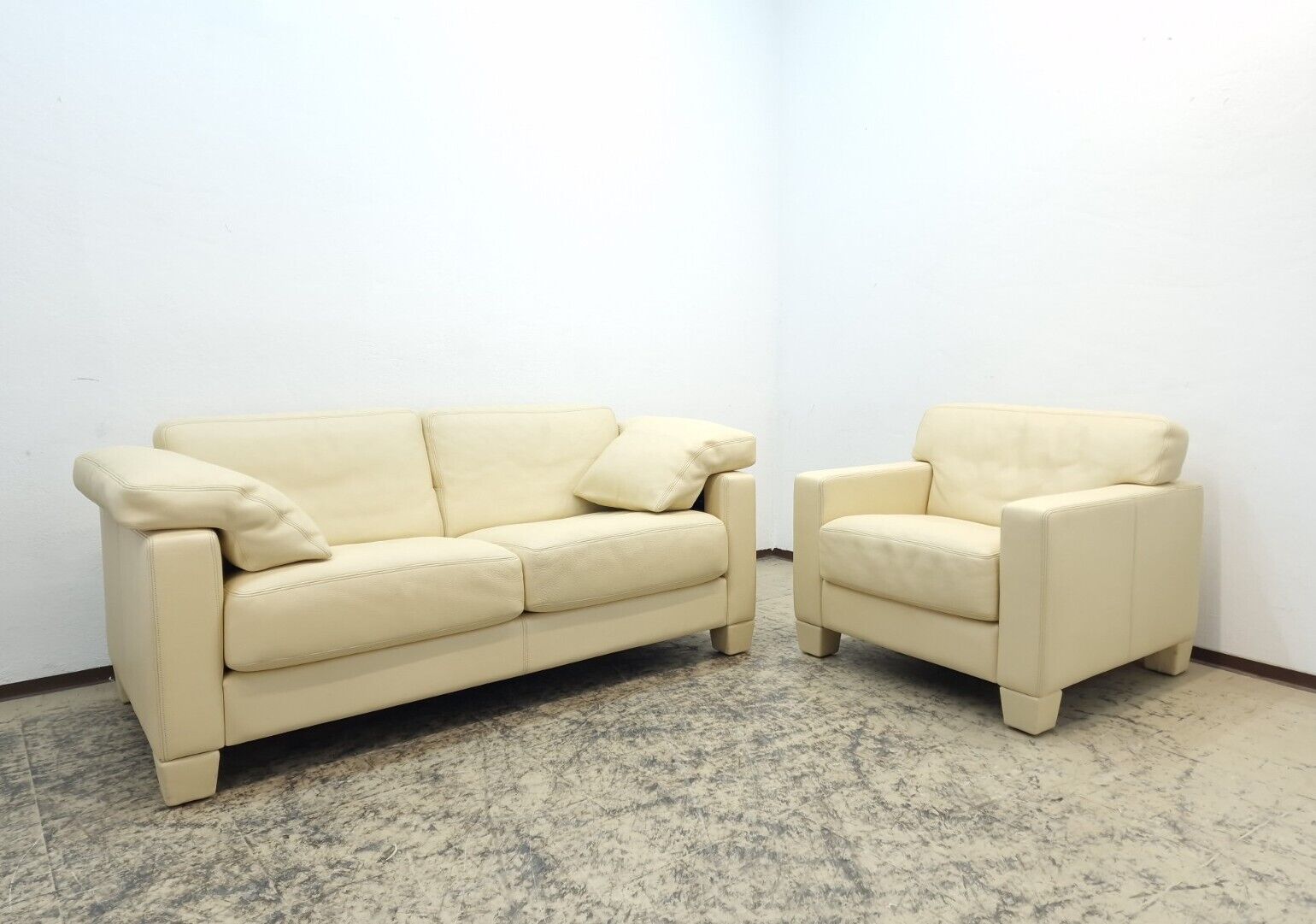 De Sede ds 17 Set Zweisitzer Sessel Wk Wohnen Designersessel Ledersessel-De Sede-JSFurniture