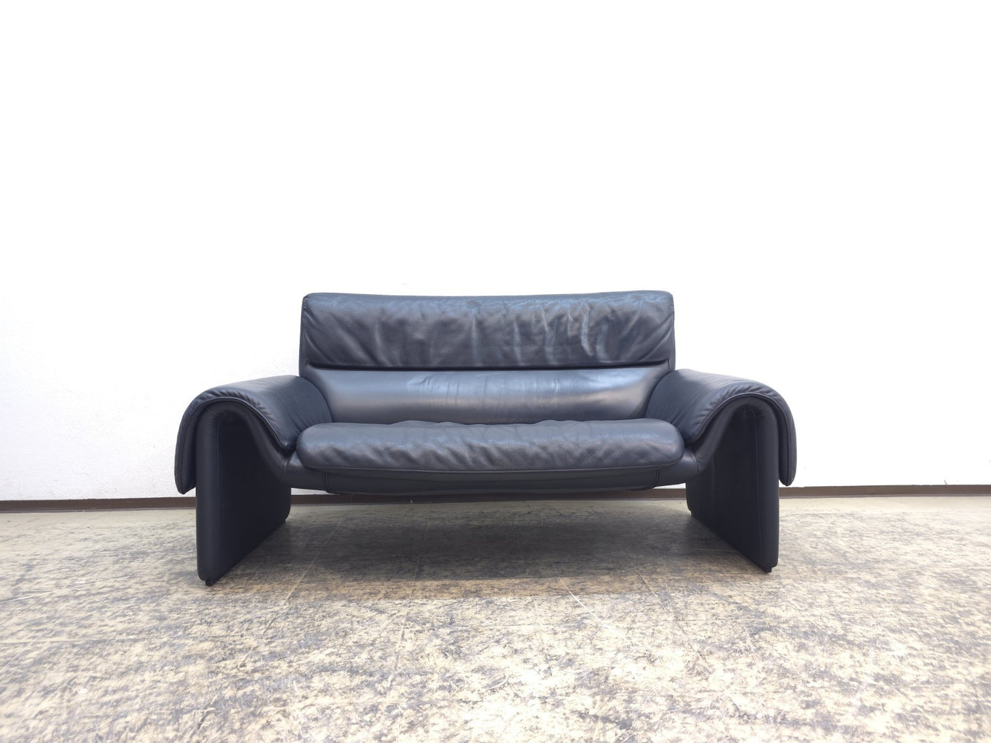 De Sede ds 2011 Designersofa Couch Zweisitzer blau-De Sede-JSFurniture