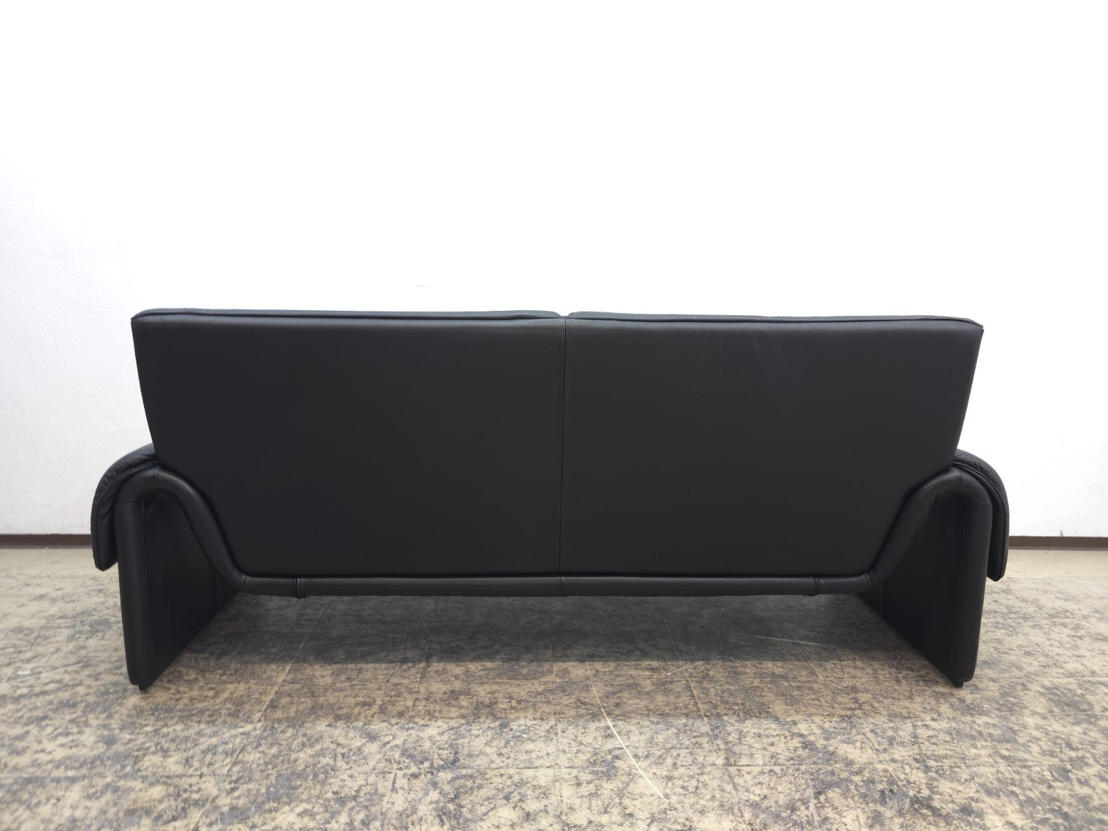 De Sede ds 2011 Designersofa Ledersofa Couch Desede Zweisitzer Schwarz-De Sede-JSFurniture