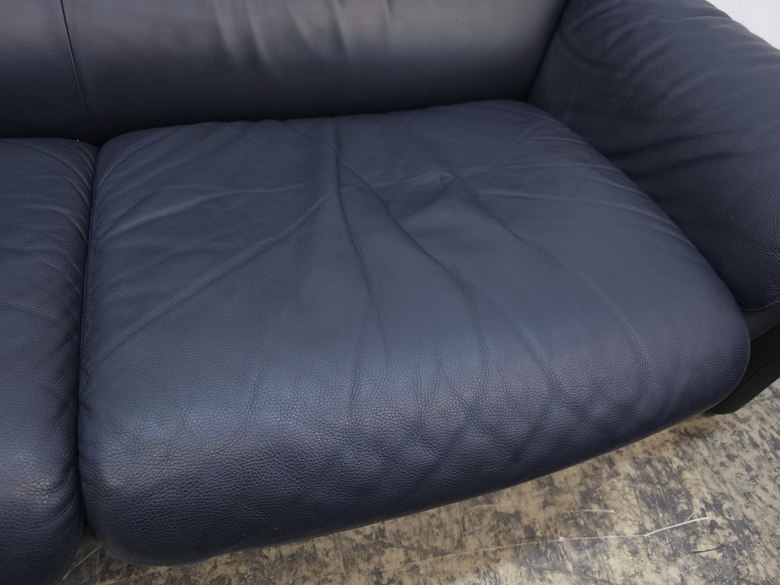 De Sede ds 2011 Designersofa Ledersofa Couch Desede Zweisitzer blau-De Sede-JSFurniture