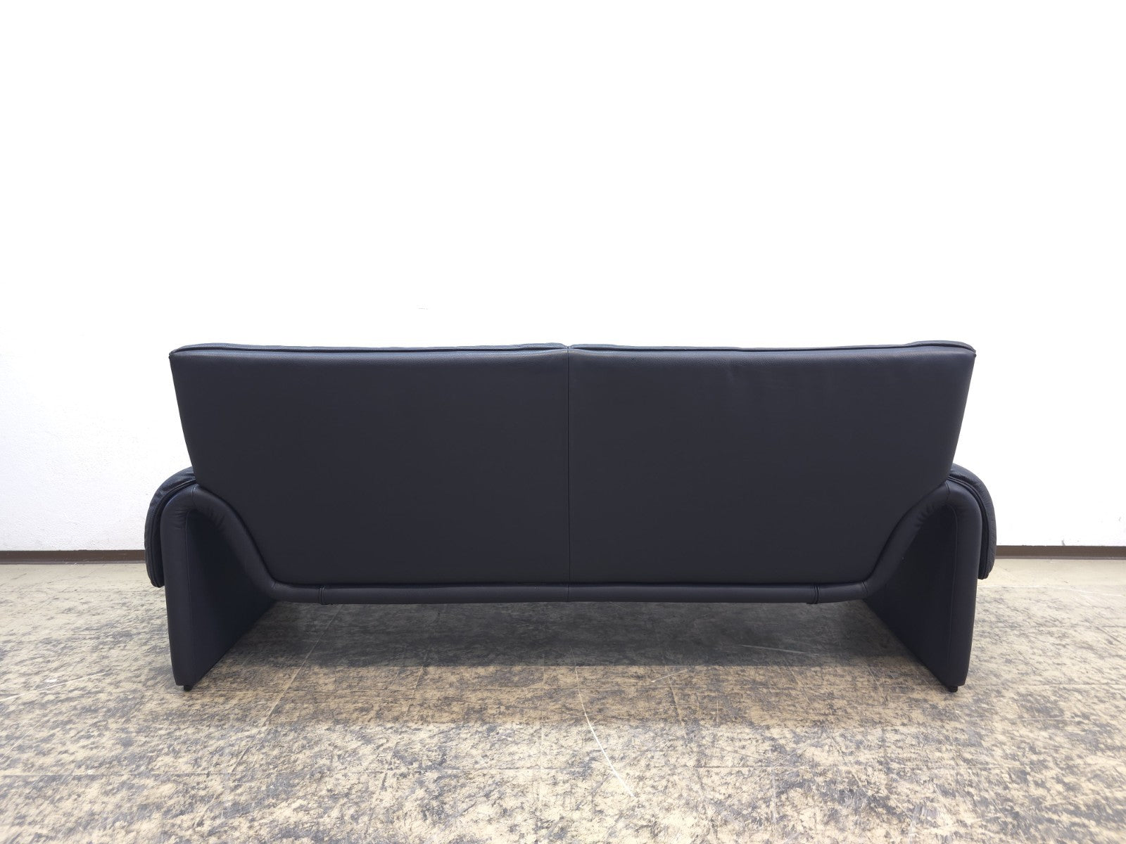 De Sede ds 2011 Designersofa Ledersofa Couch Desede Zweisitzer blau-De Sede-JSFurniture