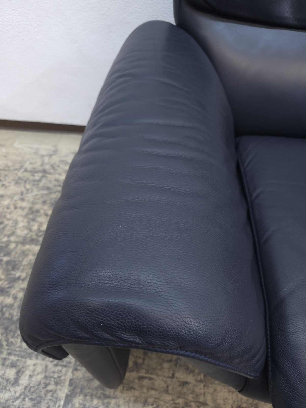 De Sede ds 2011 Designersofa Ledersofa Couch Desede Zweisitzer blau-De Sede-JSFurniture