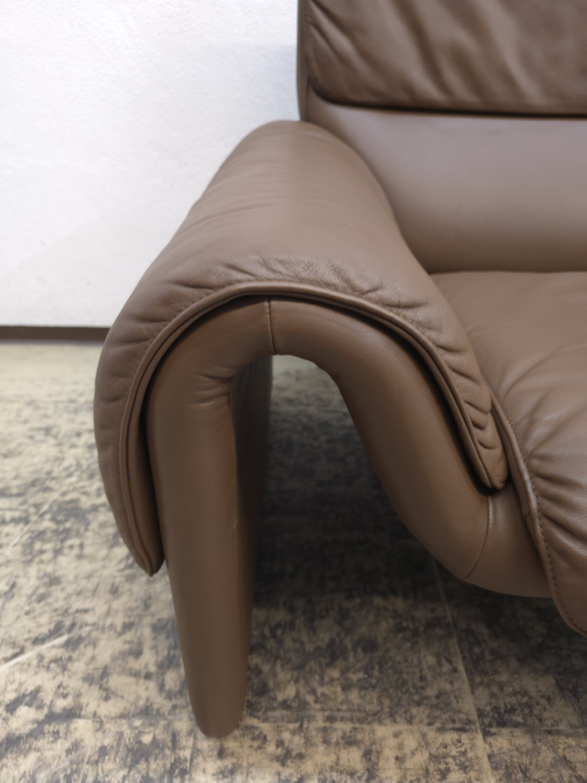De Sede ds 2011 Zweisitzer Designersofa Ledersofa Couch Braun-De Sede-JSFurniture