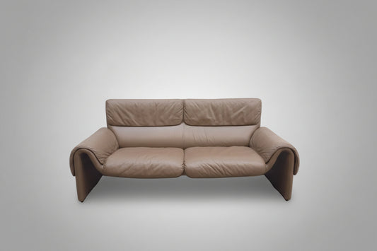 De Sede ds 2011 Zweisitzer Designersofa Ledersofa Couch Braun-De Sede-JSFurniture
