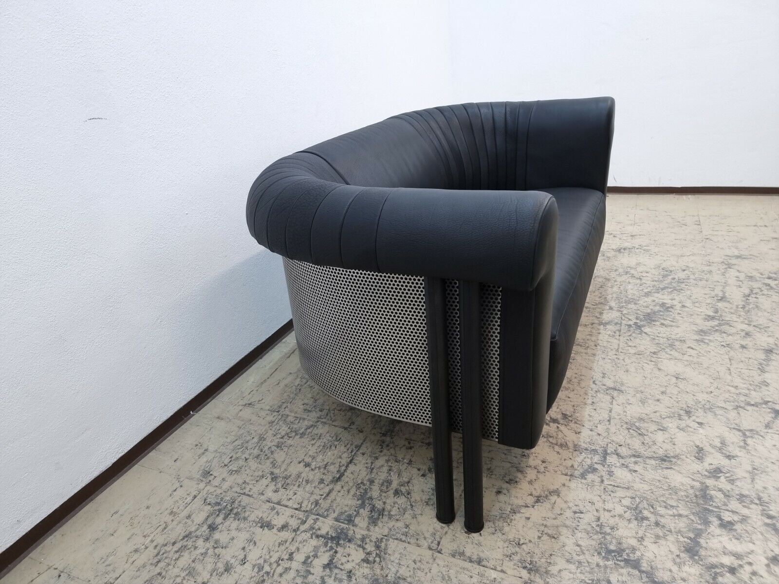 De Sede ds 700 Zweisitzer Designersofa desede Echtledersofa in schwarz #0150-De Sede-JSFurniture
