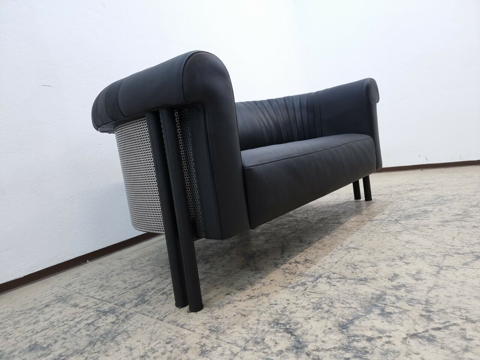De Sede ds 700 Zweisitzer Designersofa desede Echtledersofa in schwarz #0150-De Sede-JSFurniture