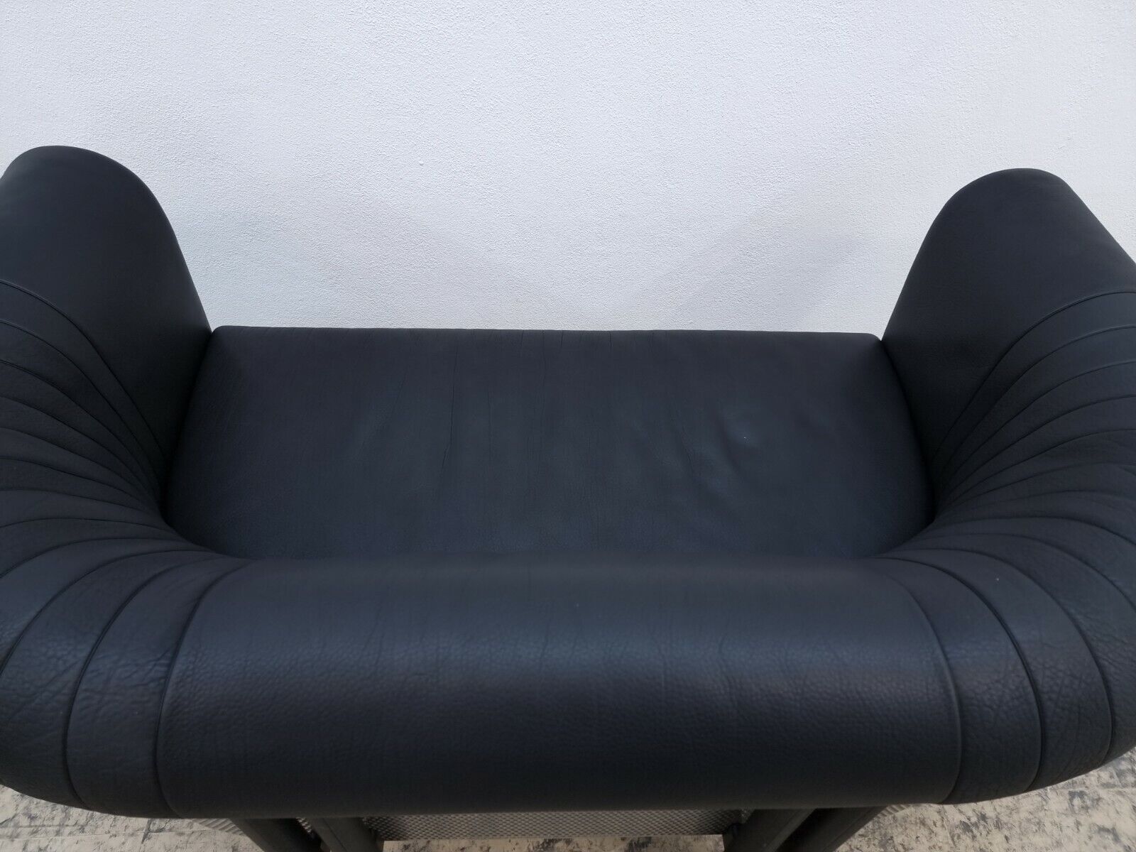 De Sede ds 700 Zweisitzer Designersofa desede Echtledersofa in schwarz #0150-De Sede-JSFurniture