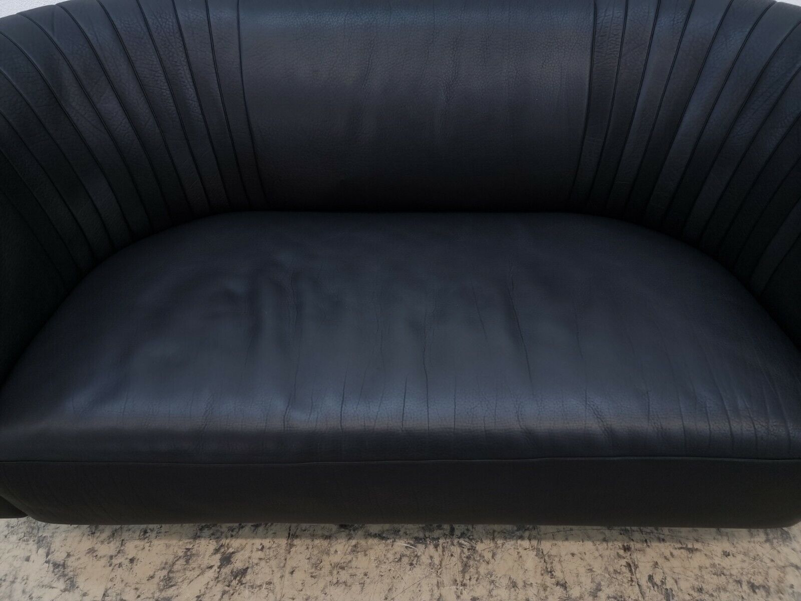 De Sede ds 700 Zweisitzer Designersofa desede Echtledersofa in schwarz #0150-De Sede-JSFurniture
