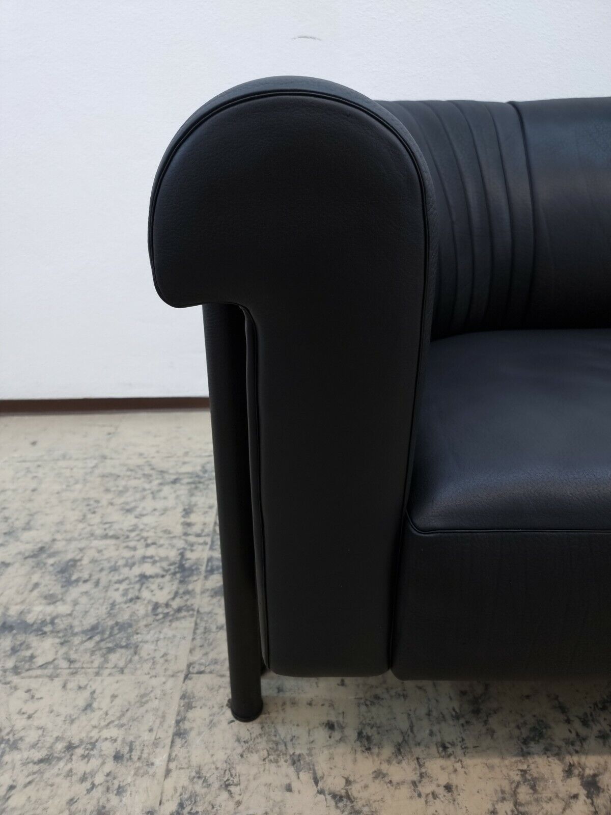 De Sede ds 700 Zweisitzer Designersofa desede Echtledersofa in schwarz #0150-De Sede-JSFurniture