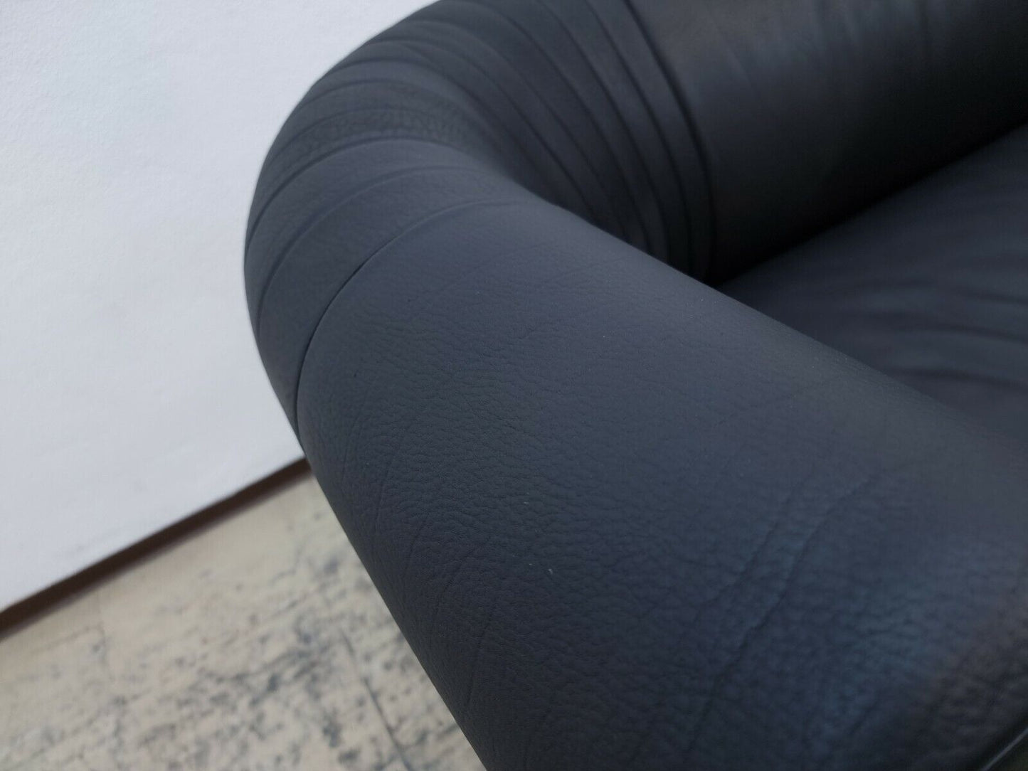 De Sede ds 700 Zweisitzer Designersofa desede Echtledersofa in schwarz #0150-De Sede-JSFurniture