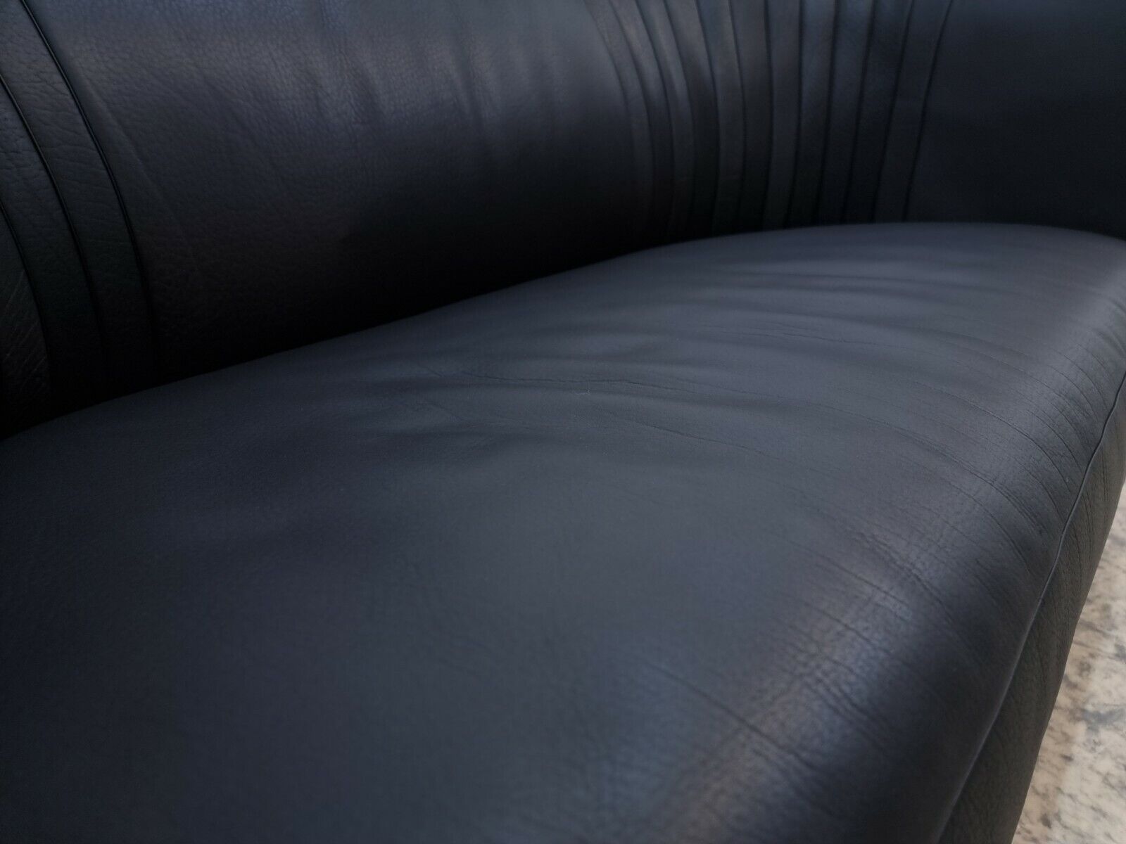 De Sede ds 700 Zweisitzer Designersofa desede Echtledersofa in schwarz #0150-De Sede-JSFurniture