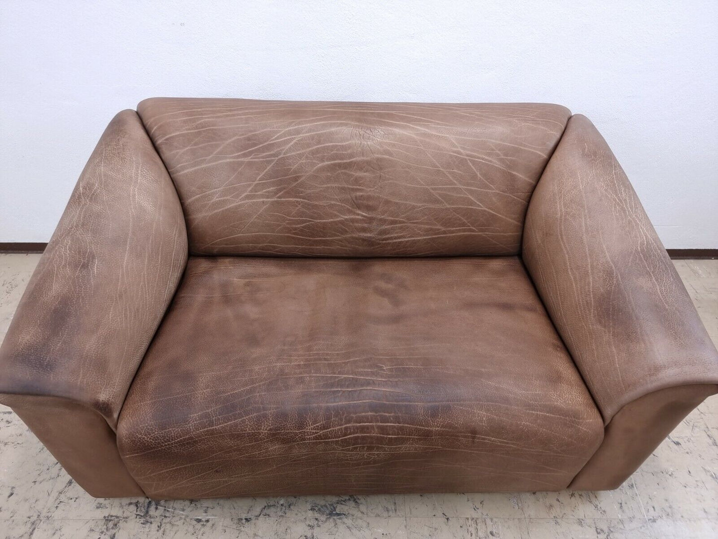 De sede ds 47 Zweisitzer braun desede Designersofa Echtledersofa Couch #0035-De Sede-JSFurniture