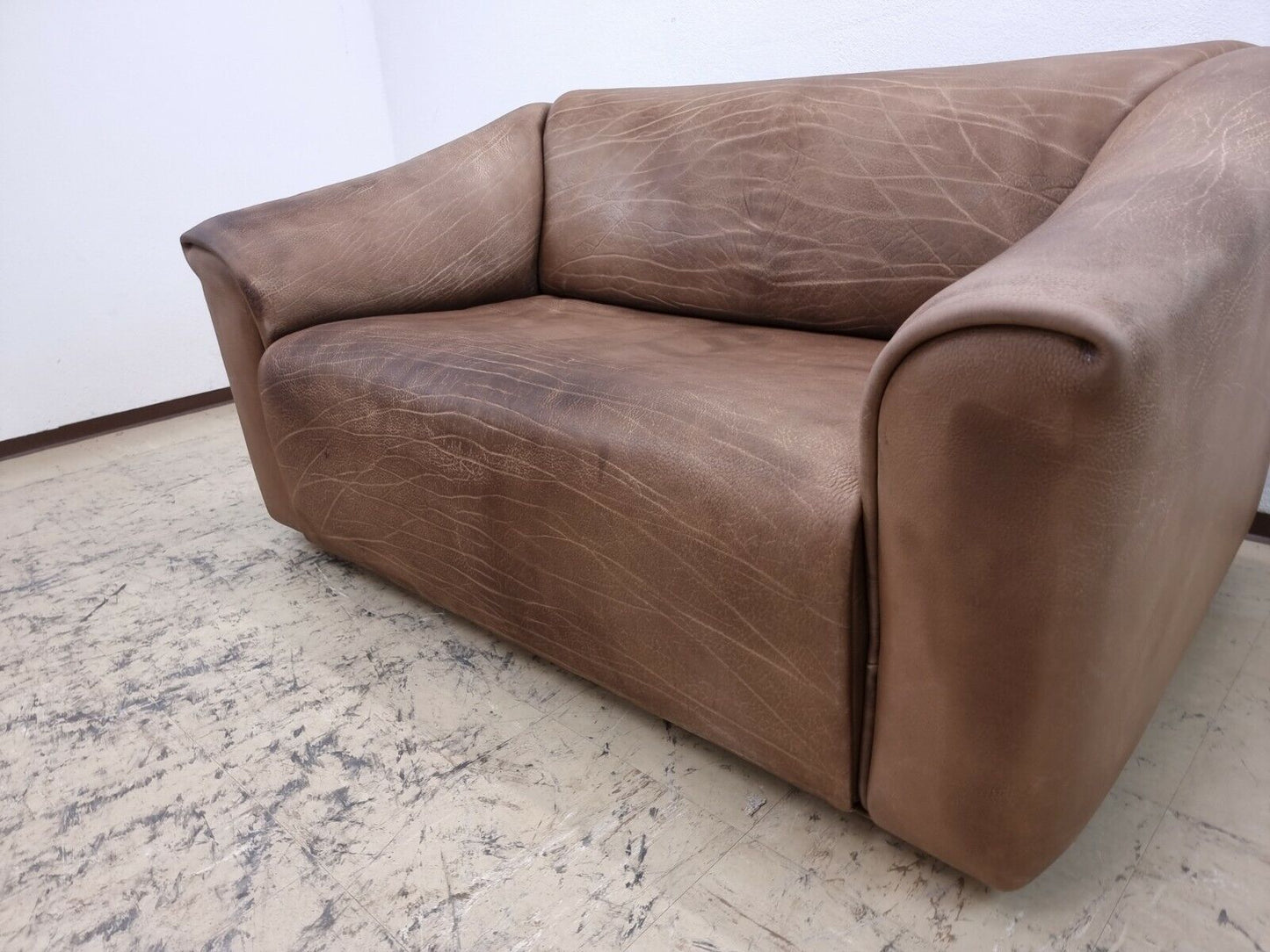 De sede ds 47 Zweisitzer braun desede Designersofa Echtledersofa Couch #0035-De Sede-JSFurniture