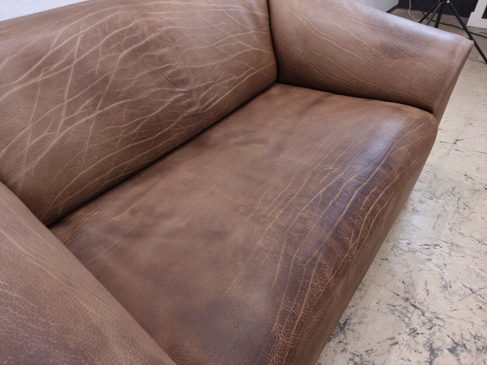 De sede ds 47 Zweisitzer braun desede Designersofa Echtledersofa Couch #0035-De Sede-JSFurniture