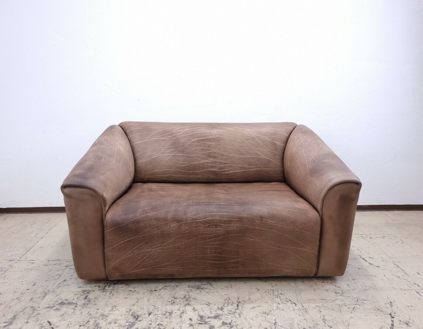De sede ds 47 Zweisitzer braun desede Designersofa Echtledersofa Couch #0035-De Sede-JSFurniture
