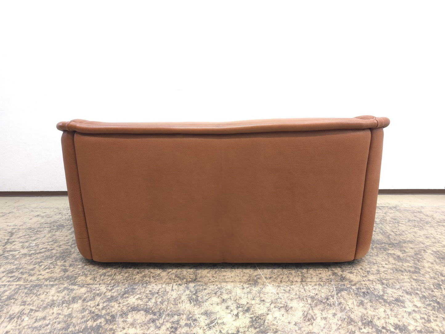 Ernst Lüthy De Sede Zweisitzer Sofa Braun Leder Ausziehbar-De Sede-JSFurniture