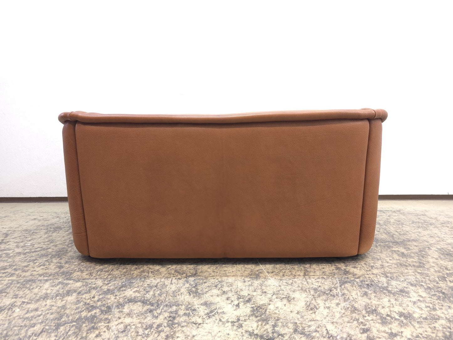 Ernst Lüthy De Sede Zweisitzer Sofa Braun Leder Ausziehbar-De Sede-JSFurniture