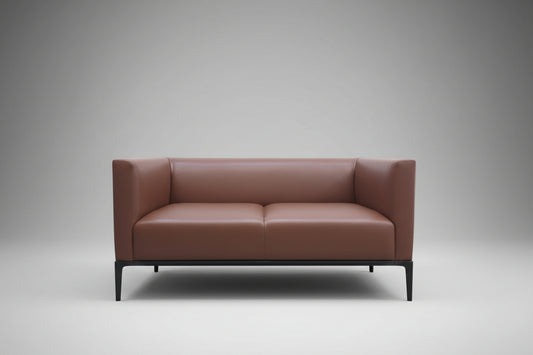 Walter Knoll Jaan Living Zweisitzer Designersofa Ledersofa Couch Cognacbraun-Walter Knoll-JSFurniture