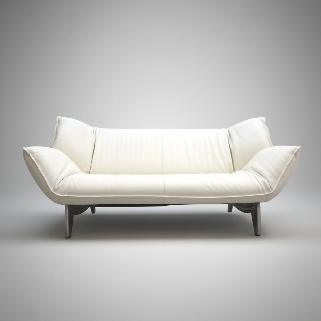 Leolux Tango Ledersofa Cremeweiß Funktion Sofa-Leolux-JSFurniture