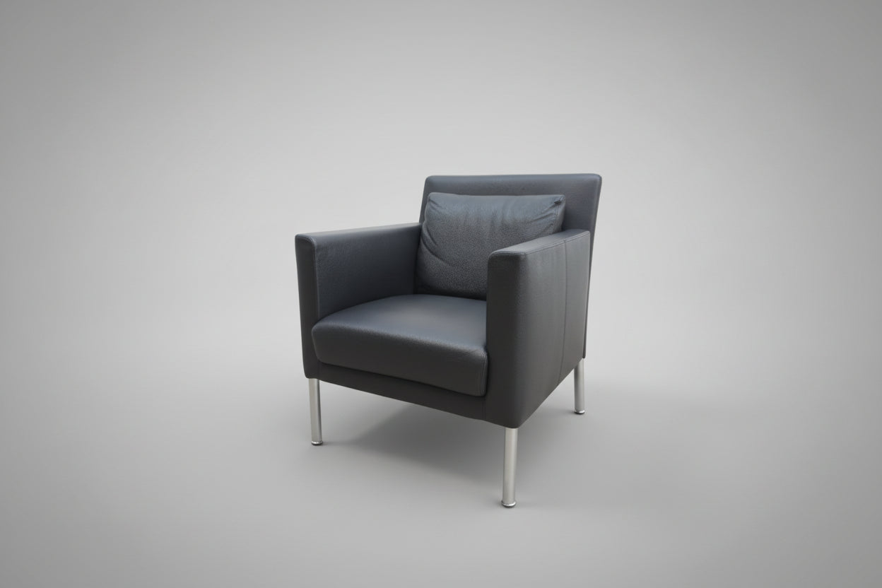 Walter Knoll Jason Sessel Leder Schwarz 391-Walter Knoll-JSFurniture